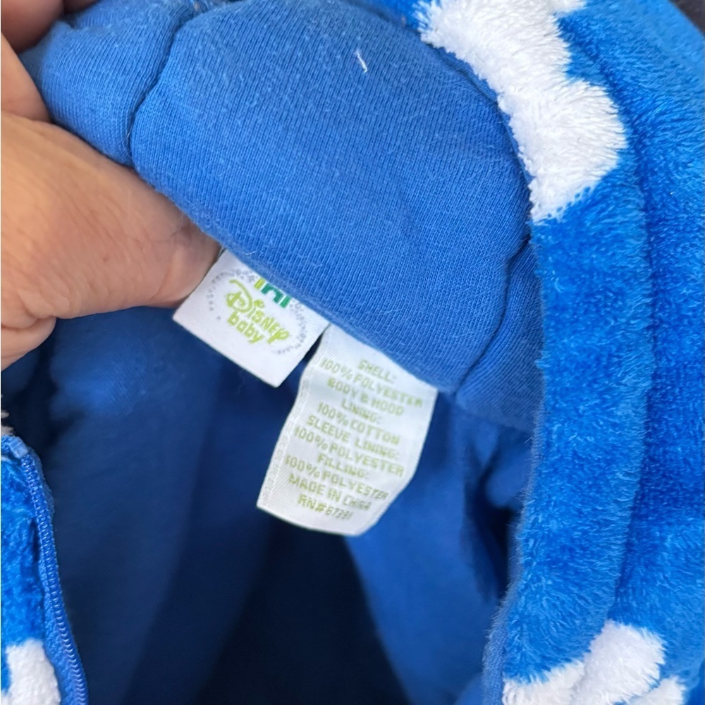 Disney Mickey Mouse Blue and White Kids Footie - Picture 5 of 12